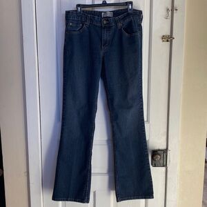 Levi Strauss Signature Dark Blue Boot Cut Ladies Jeans Size 12 L